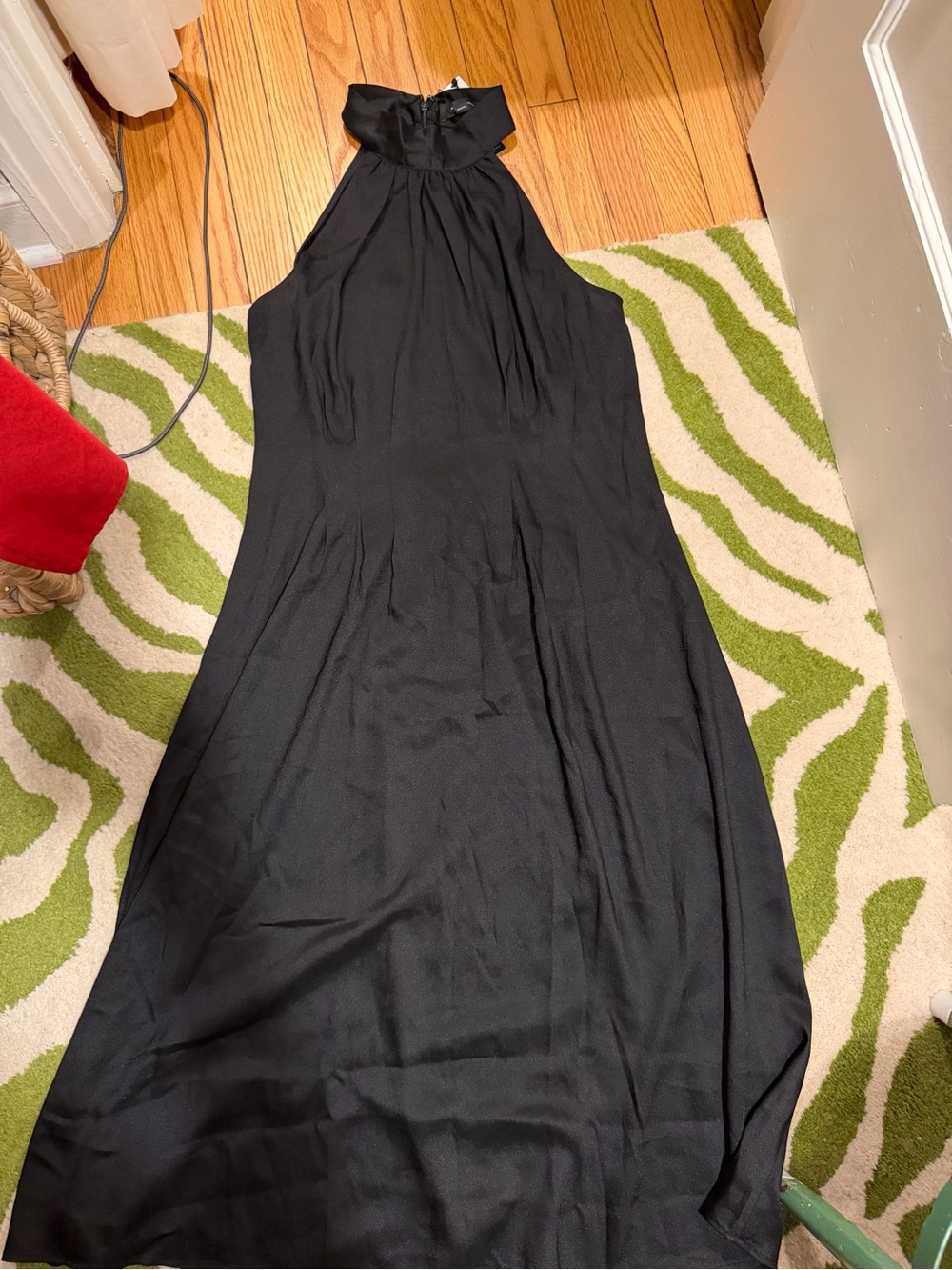 Banana Republic Black Halter Maxi Dress